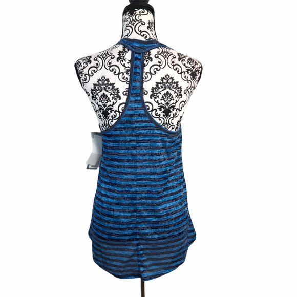 Ideology Striped T-Back Athletic Tank S - Picture 7 of 8